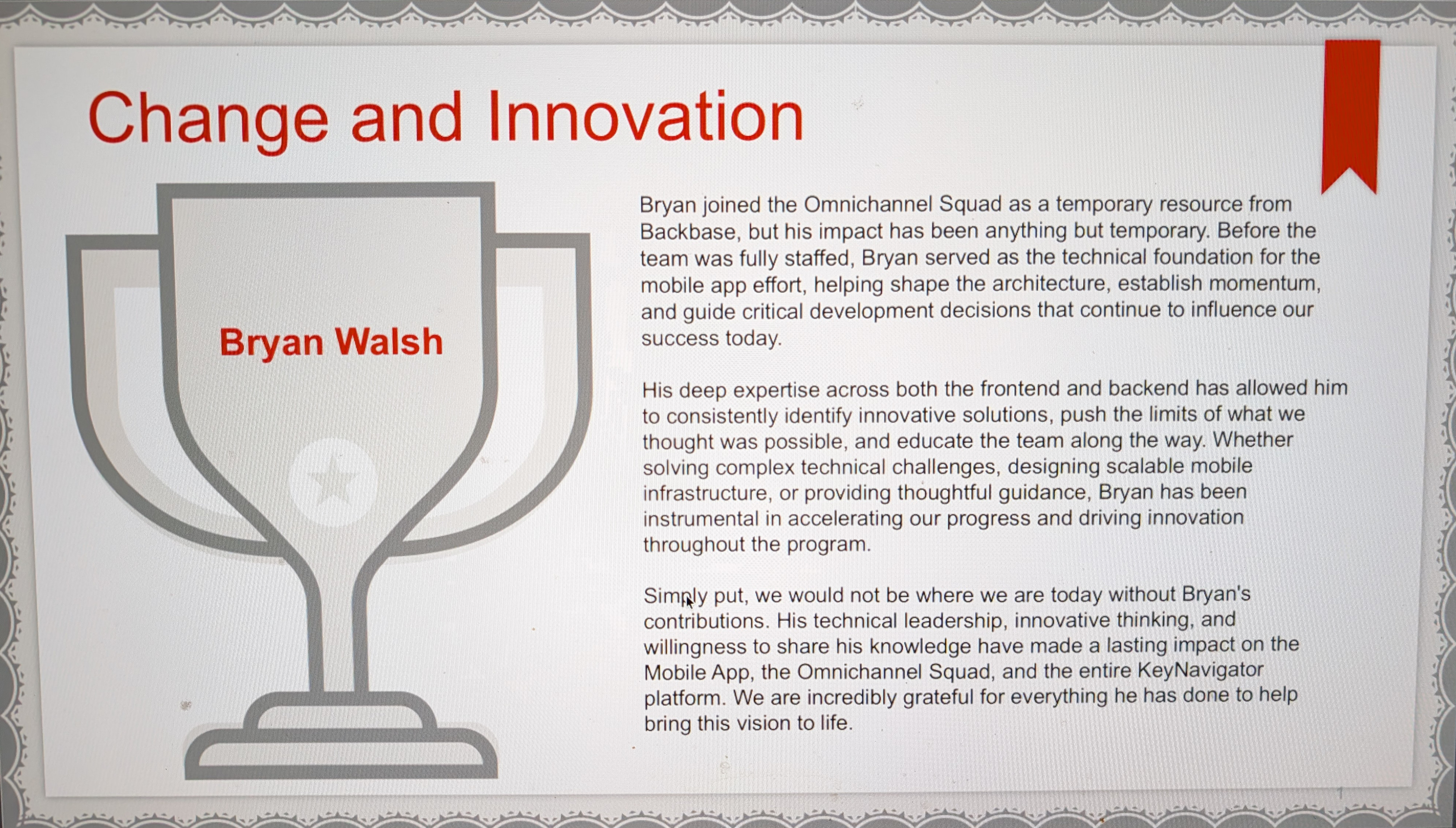 KeyBank Enterprise Banking Portal Modernization interface