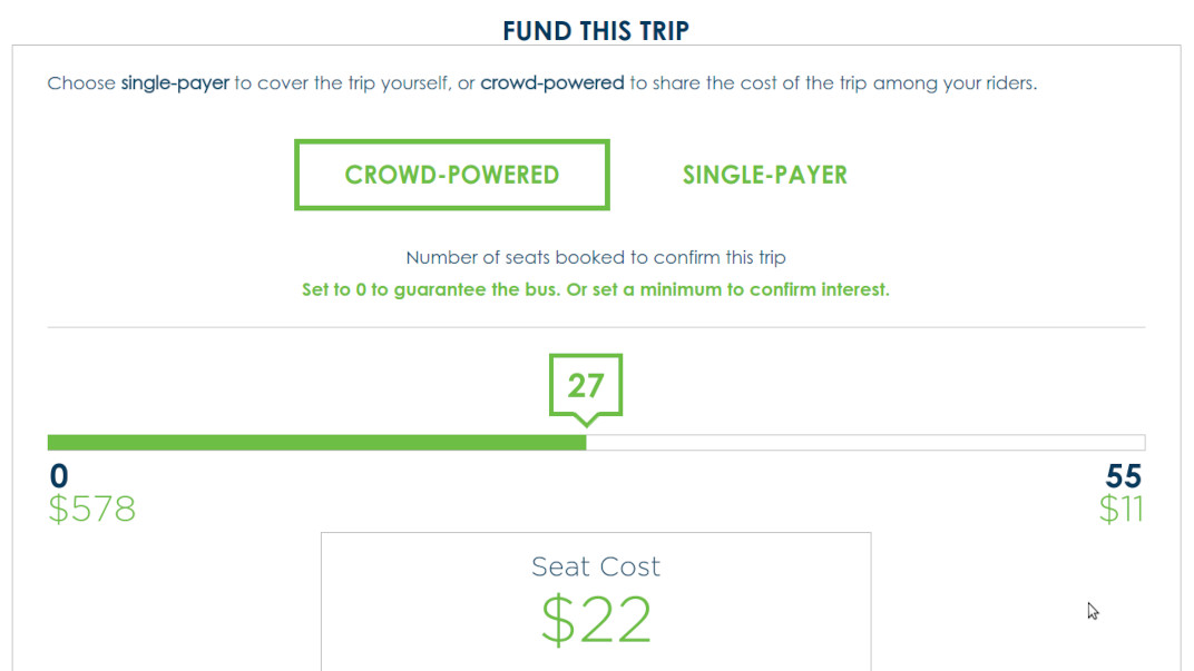 Rally Bus Crowdsourced Ride-Sharing & Charter Booking screenshot