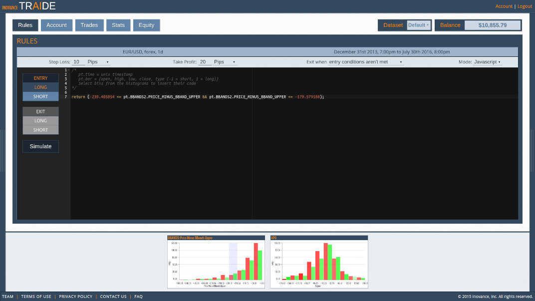 TRAIDE – Real-Time Trading Strategy Platform screenshot